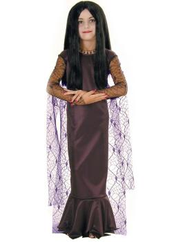 Disfraz de Morticia La Familia Addams para niña