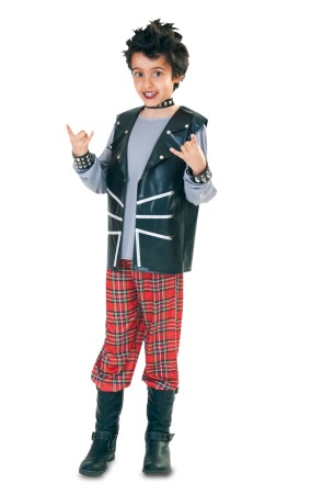 Disfraz de Rockero Punk para niño