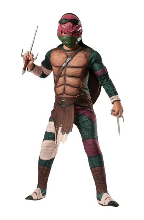 Disfraz de Raphael musculoso Tortugas Ninja Movie para niño