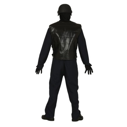 Disfraz de SWAT negro para adulto