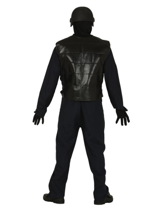 Disfraz de SWAT negro para adulto