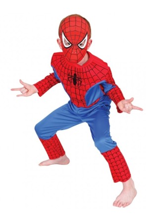 Disfraz de Spiderman musculoso para niño