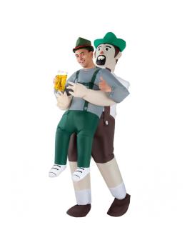 Disfraz de alemán Oktoberfest hinchable Pick Me Up para adulto