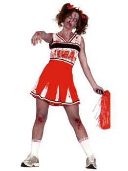 Disfraz de animadora zombie para mujer