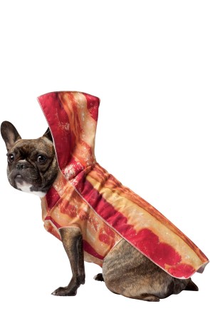 Disfraz de bacon para perro