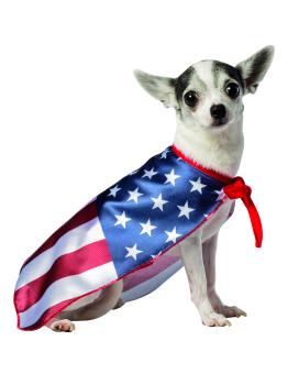 Disfraz de bandera de Estados Unidos para perro
