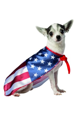Disfraz de bandera de Estados Unidos para perro
