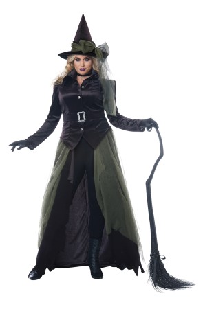 Disfraz de bruja gótica para mujer talla grande