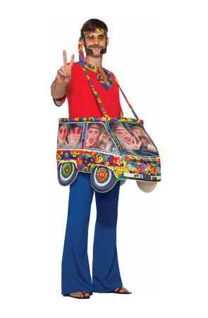 Disfraz Caravana Hippie para adulto.