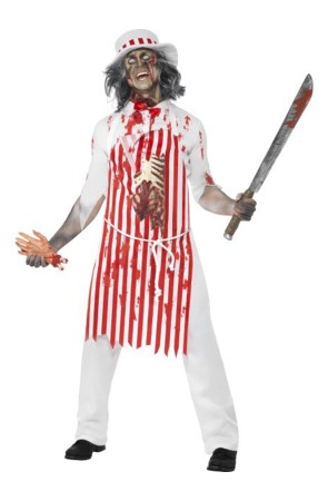 Disfraz de carnicero zombie adulto