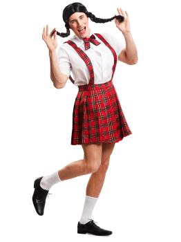 Disfraz de Colegiala para hombre
