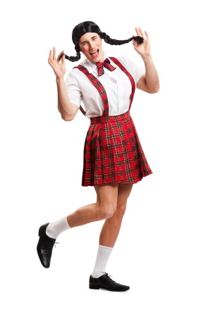 Disfraz de Colegiala para hombre