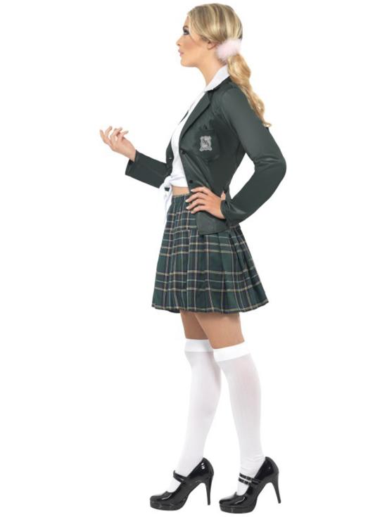 Disfraz de Colegiala Verde mujer ^