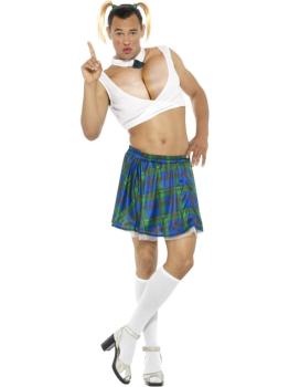 Disfraz de Colegiala Macho-Men para hombre