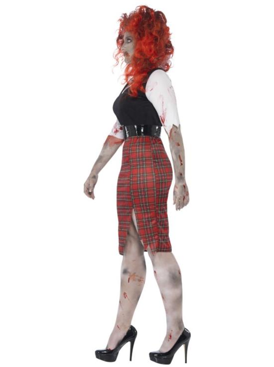 Disfraz de colegiala zombie para mujer talla grande