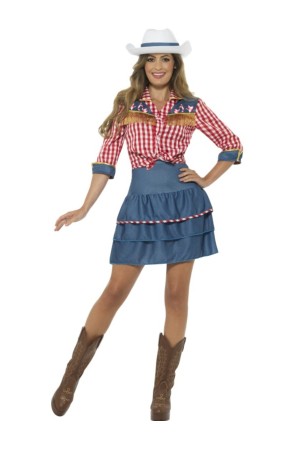 Disfraz de cowboy de rodeo para mujer