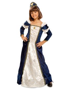 Disfraz de dama medieval para niña