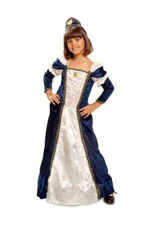 Disfraz de dama medieval para niña