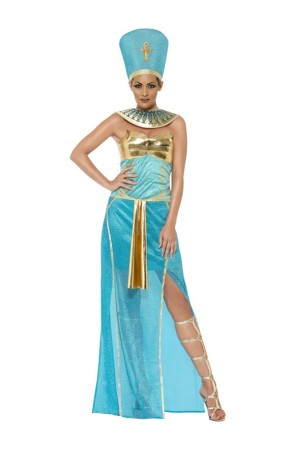 Disfraz de diosa Nefertiti egipcia para mujer