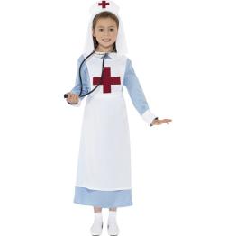 Disfraz de Enfermera de Guerra para niña.