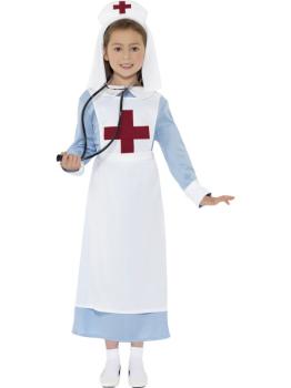Disfraz de Enfermera de Guerra para niña.