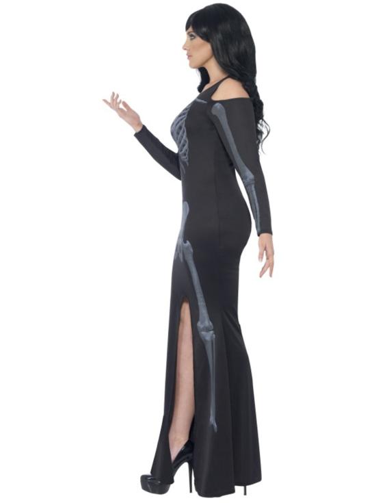 Disfraz de esqueleto impactante para mujer talla grande