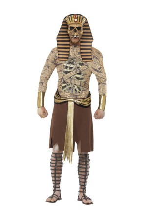 Disfraz de faraón egipcio zombie para hombre