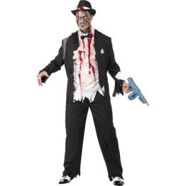 Disfraz Gángster Zombie para adulto .