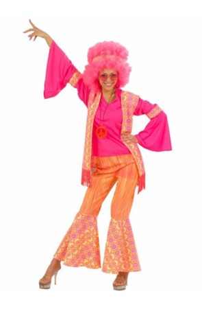 Disfraz Hippie Divertida para mujer