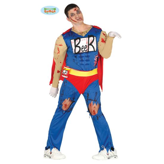 Disfraz  Héroe Cerveza zombie para hombre Disfraz  Héroe Cerveza zombie para hombre