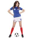Disfraz de Jugadora de fútbol Francés para mujer