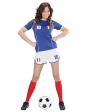 Disfraz de Jugadora de fútbol Francés para mujer