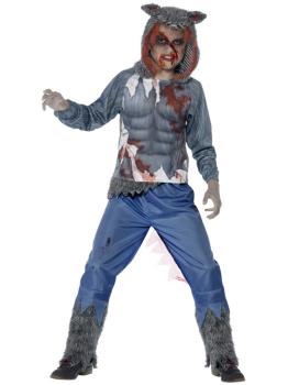 Disfraz Lobo zombie para niño