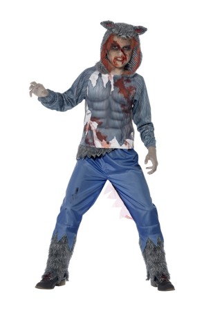 Disfraz Lobo zombie para niño