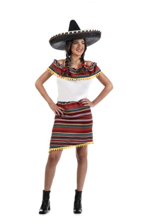 Disfraz de Mejicana con Estilo para mujer