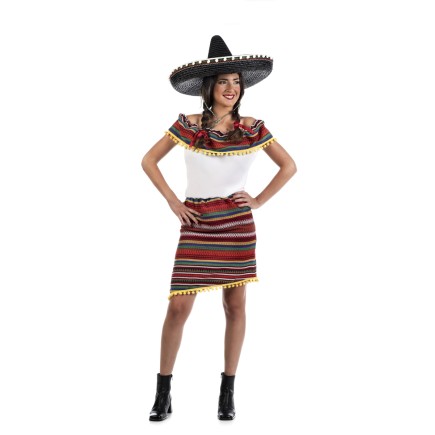 Comprar Disfraz Mejicana con Estilo para mujer > Disfraces para Mujer Disfraces Paises del Mundo > Disfraces de Mexicanas y Escocesas Mujer > Disfraces para Adultos | Tienda de