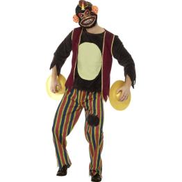 Disfraz de mono percusionista zombie para adulto