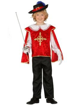 Disfraz de mosquetero valiente para niño