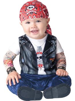 Disfraz motero Hard Rock  bebé