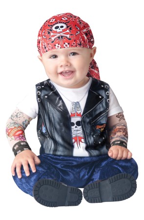 Disfraz motero Hard Rock  bebé