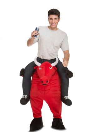 Disfraz Toro Rojo  ride on para adulto