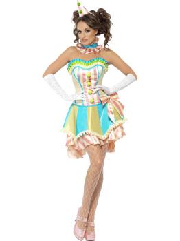 Disfraz Payasa Circo Vintage para mujer