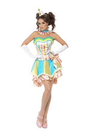 Disfraz Payasa Circo Vintage para mujer