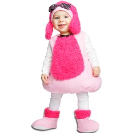 Disfraz de perrito rosa para niña