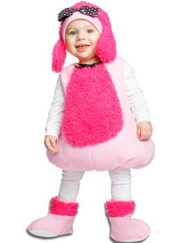 Disfraz de perrito rosa para niña