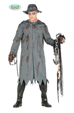 Disfraz de pescador zombie para hombre