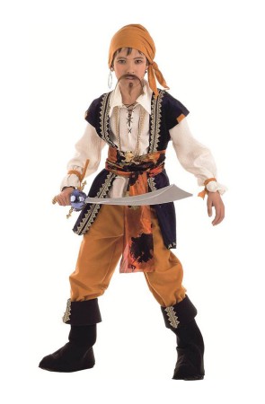 Disfraz de pirata malvado niño
