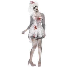 Disfraz de época zombie para mujer