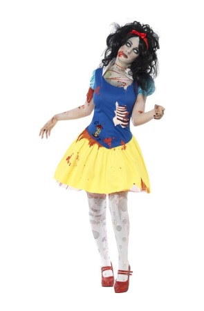 Disfraz de princesa Nieves zombie