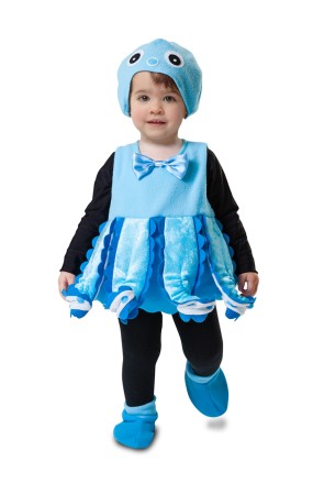 Disfraz de pulpo azul para niña
